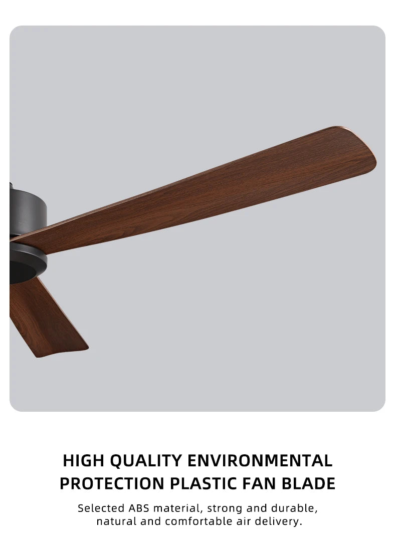 50 Inch Inverter Ceiling Fan: 6 - Speed Remote, Silent, Energy - Saving for Living & Dining Rooms, Boasting Sleek Modern Design