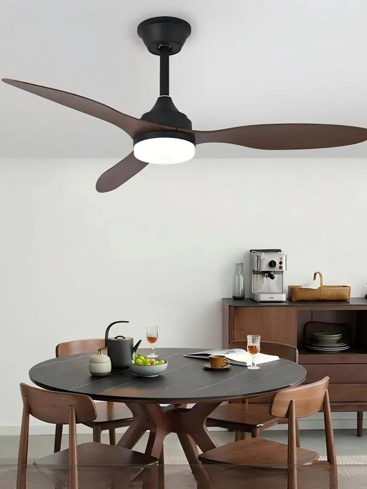 New bedroom ceiling fan light with integrated lamp and fan, study room ceiling fan light, flush mount fan light