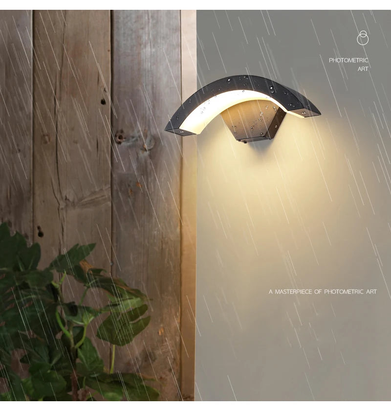 Outdoor Wall Light Waterproof IP65 Radar Motion Sensor Outdoor Lighting Porch Sconce Balcony Garden Outside Wall Lamp Vestibule