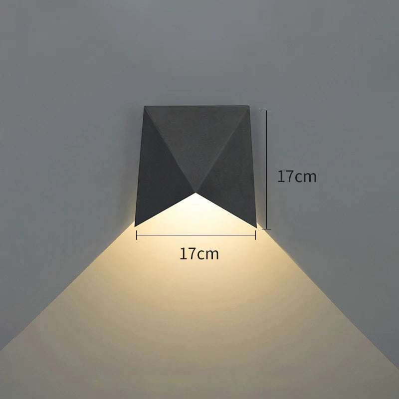 Outdoor Waterproof Wall Lamp LED Wall Lamps Aluminum Black White Wall Light Outdoor Exterior Wall Lighting Decorative Fixtures