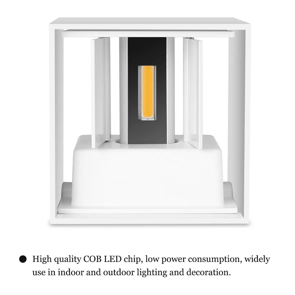 IP65 LED Wall Lamp Outdoor Sconce Balcony Porch Light Garden Yard Aisle Decor Lighting Indoor Bedside Lamp Aluminium AC110V 220V