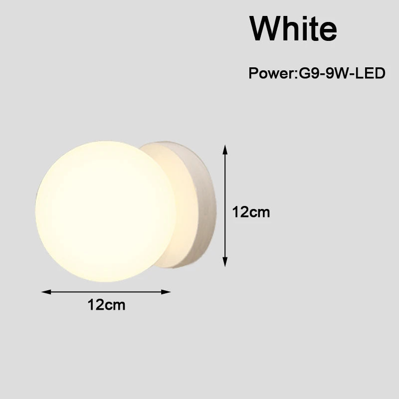 Indoor LED Wall Lamps with G9 Light Bulb for Bedroom Living Room Nordic LED Wall Lights Wall Lights Wall Sconce for Corridor