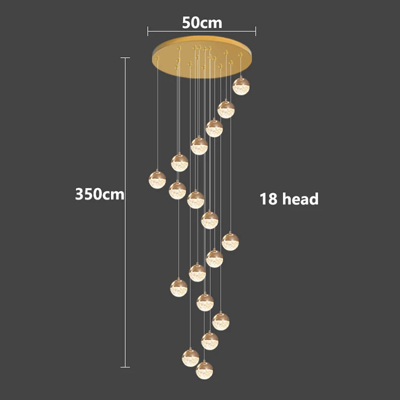 Modern home decor led lights pendant light lamps forstaircase Chandeliers for living room hanging light indoor lighting