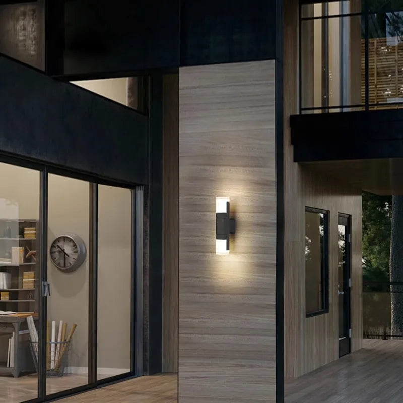 Aluminum PIR sensor outdoor wall lamp waterproof staircase hallway minimalist exterior wall lamp courtyard balcony wall lamp