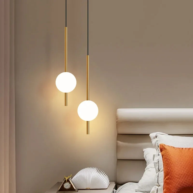 High-end Home Decoration Lighting Fixtures Bedside Pendant Lights Bedroom Modern Lamp TV Kitchen Dinning Room LED Magic Bean Art