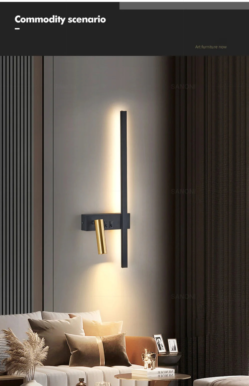 Modern Adjustable LED Wall Sconce For Bedroom Bedside Living Sofa Background Wall Lamp Luster  Lighting Fixture Home Decoratioan